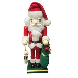 International Bazaar Santa Claus Nutcracker Present Holiday Christmas Home Decor